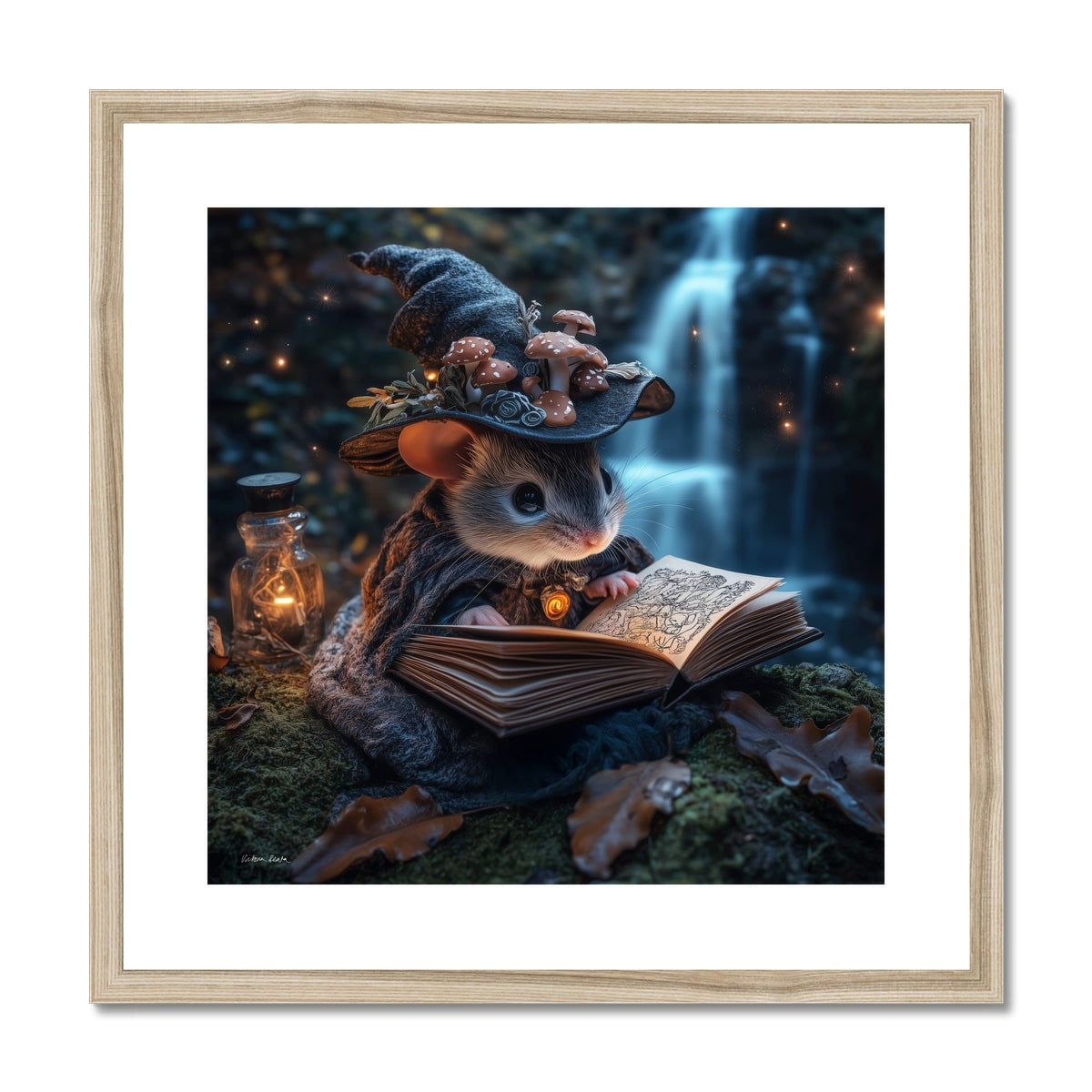 Joney the Mouse Witch Framed & Mounted Print