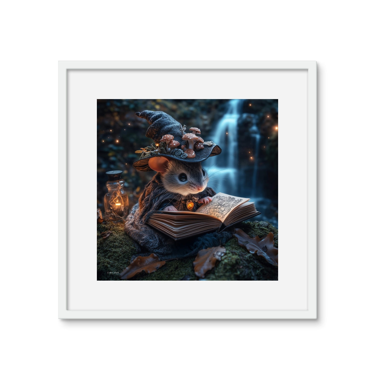 Joney the Mouse Witch Framed Photo Tile