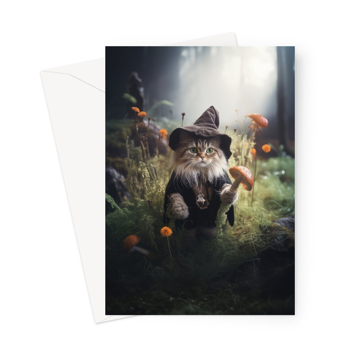 The Keeper of the Halloween Greeting Card