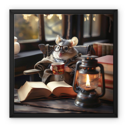 Mouse's Time Framed Canvas