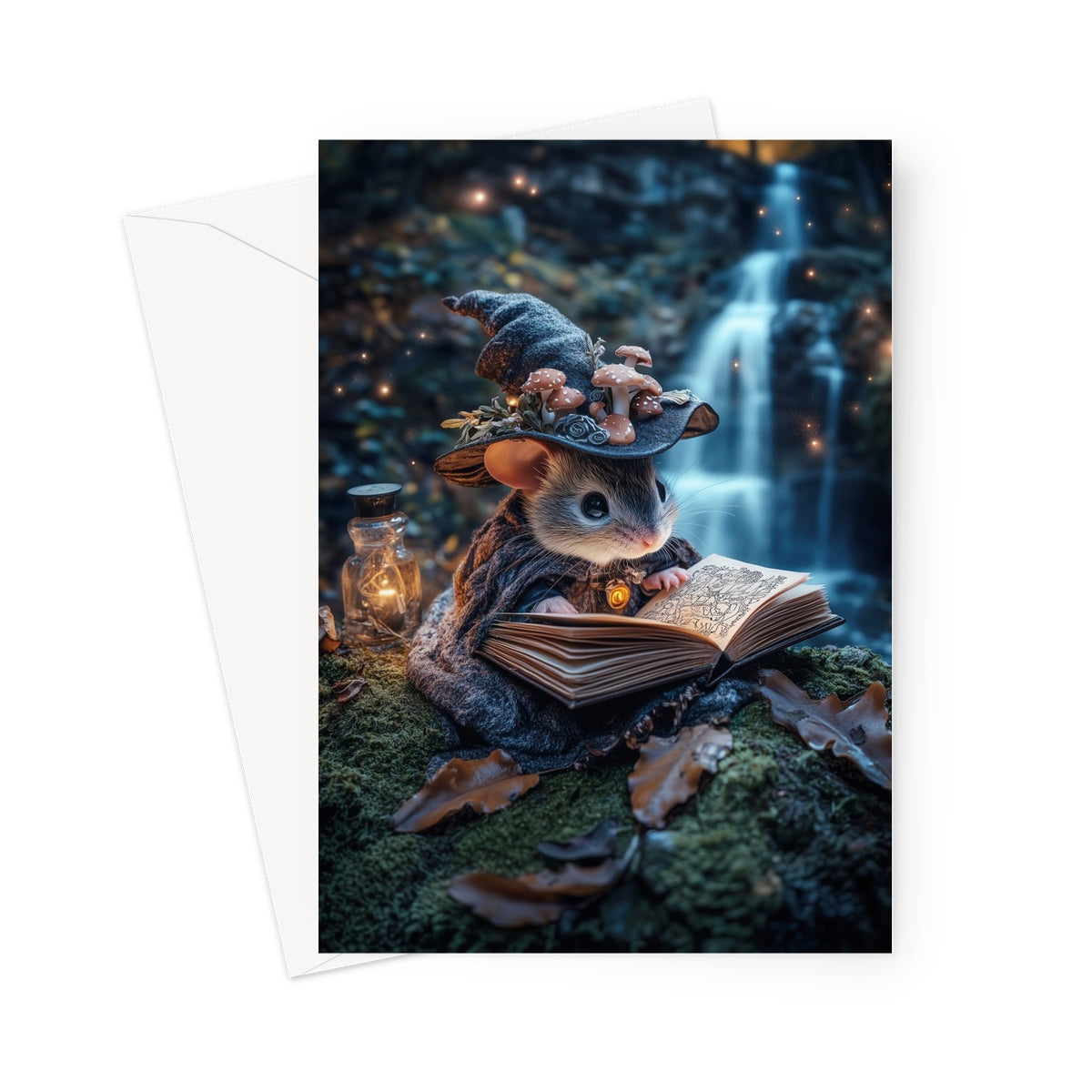 Joney the Mouse Witch Greeting Card