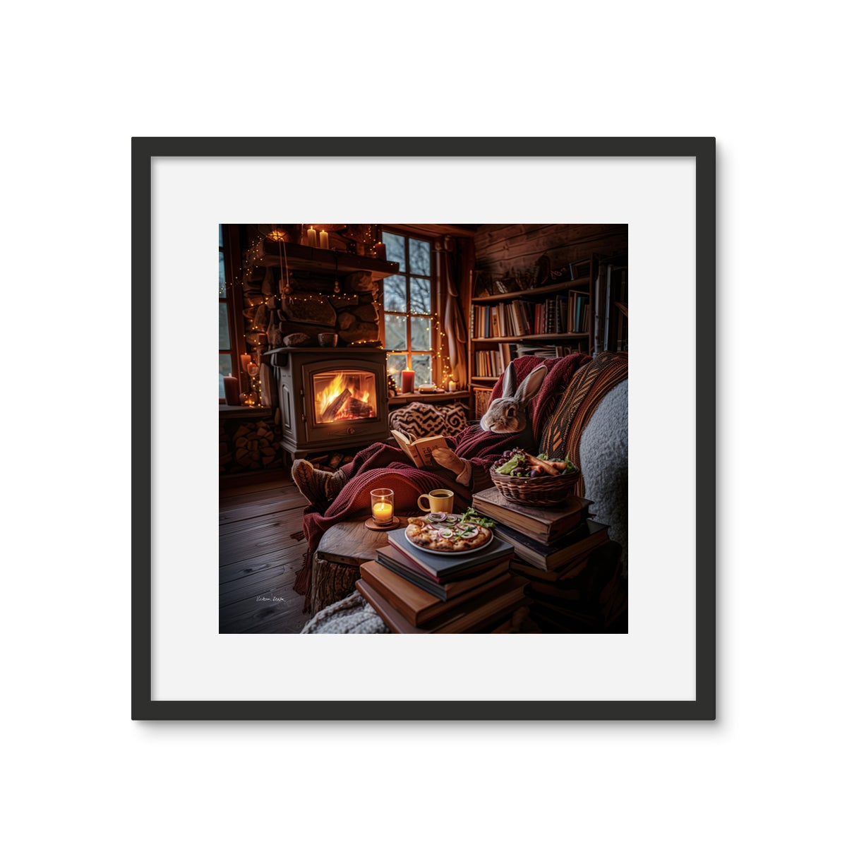 Rabbit's Storytelling Circle Framed Photo Tile