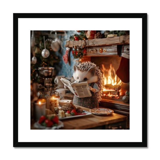 Hedgehog's News Framed & Mounted Print