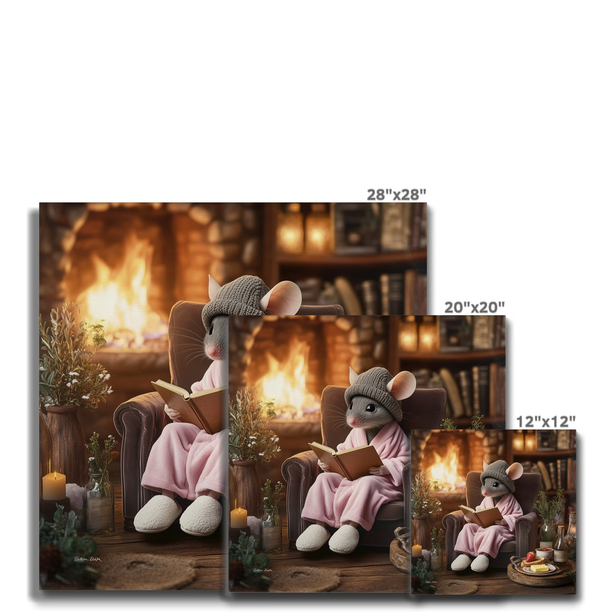 Mouse's Slippers Canvas