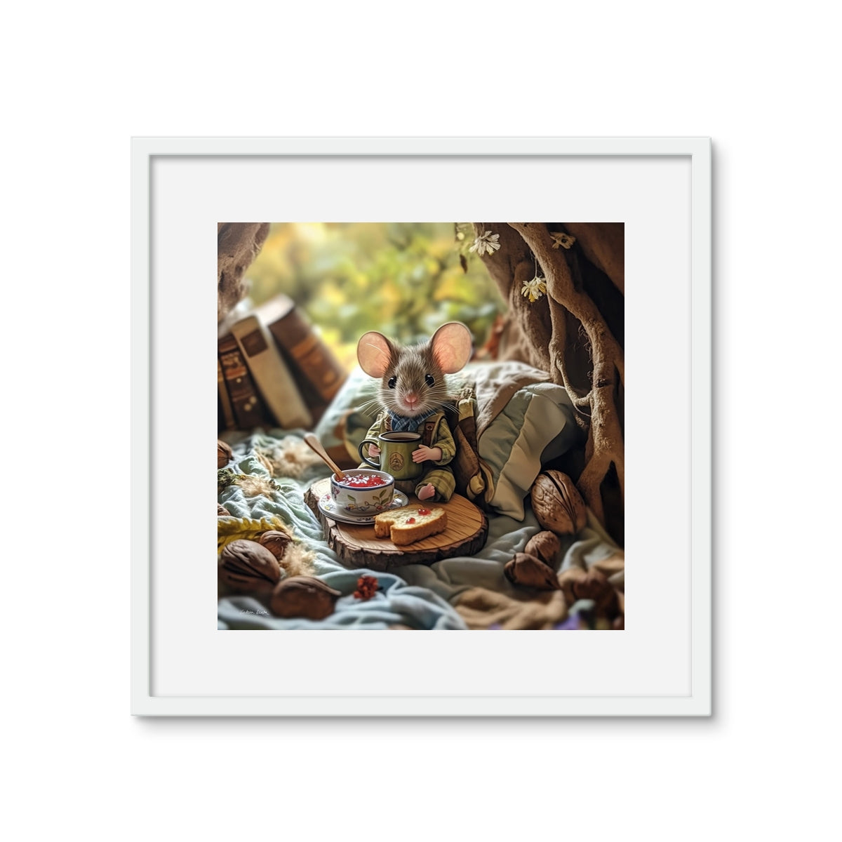 Mouse's House Framed Photo Tile