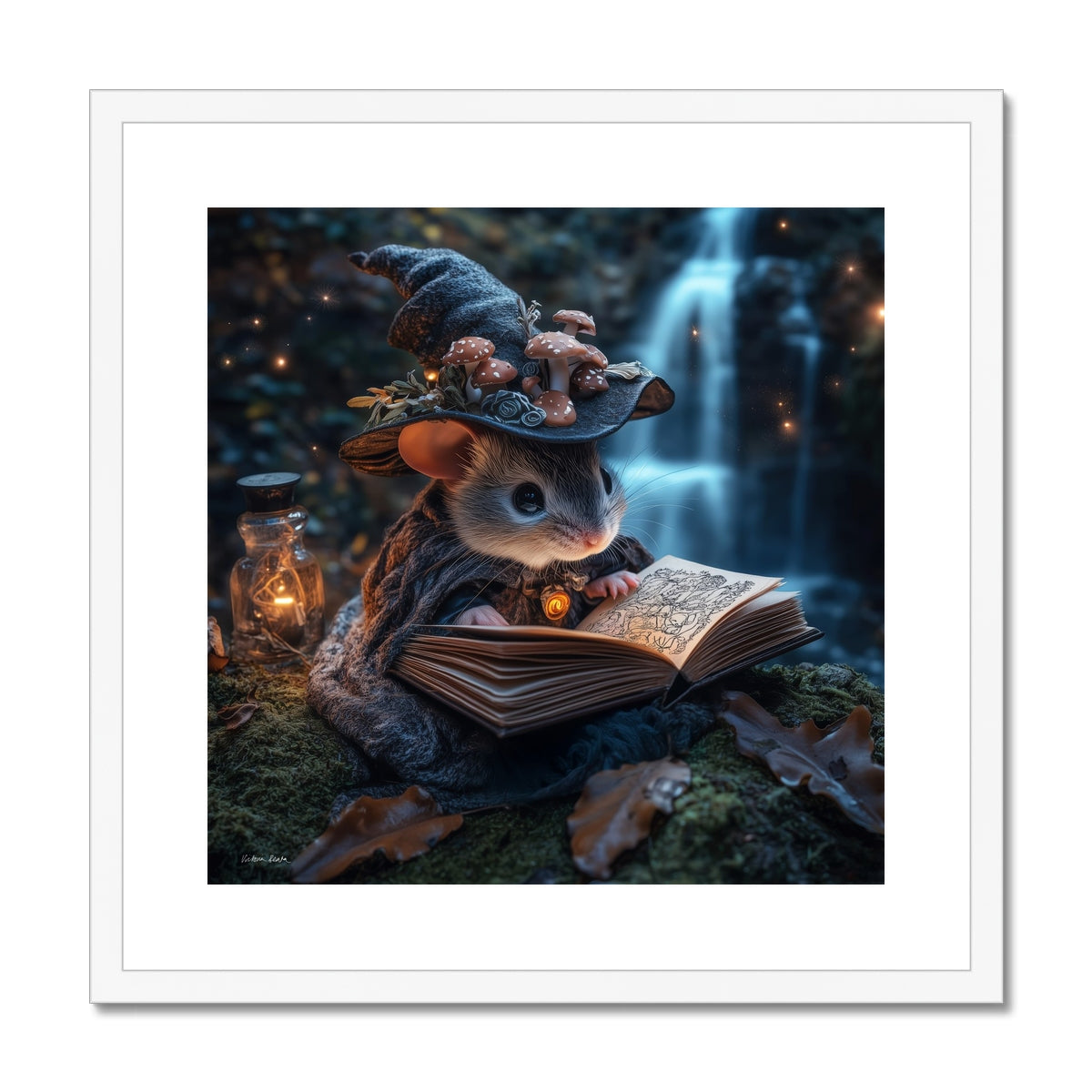 Joney the Mouse Witch Framed & Mounted Print