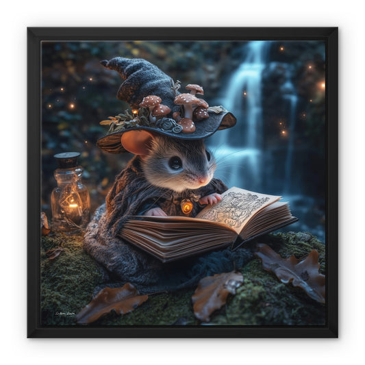 Joney the Mouse Witch Framed Canvas