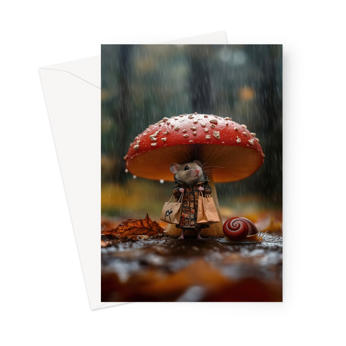 The Day of Stormy Clouds Greeting Card