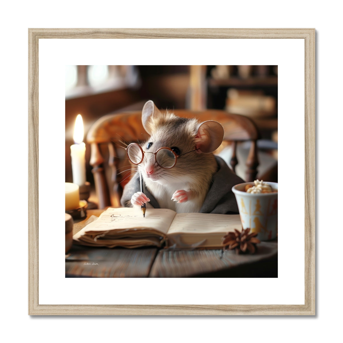 Mouse's List Framed & Mounted Print