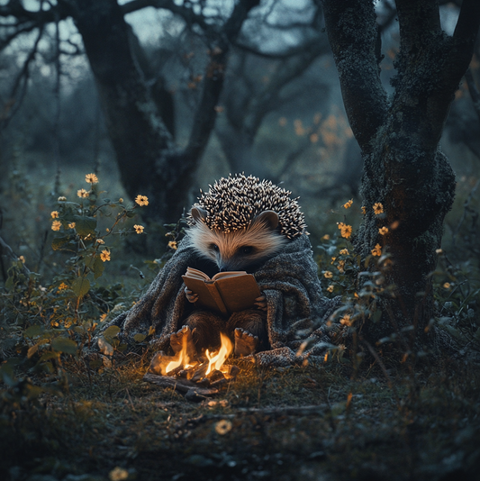 E-Greeting Hedgehog's Secret Circle: A Cosy Woodland Awaits